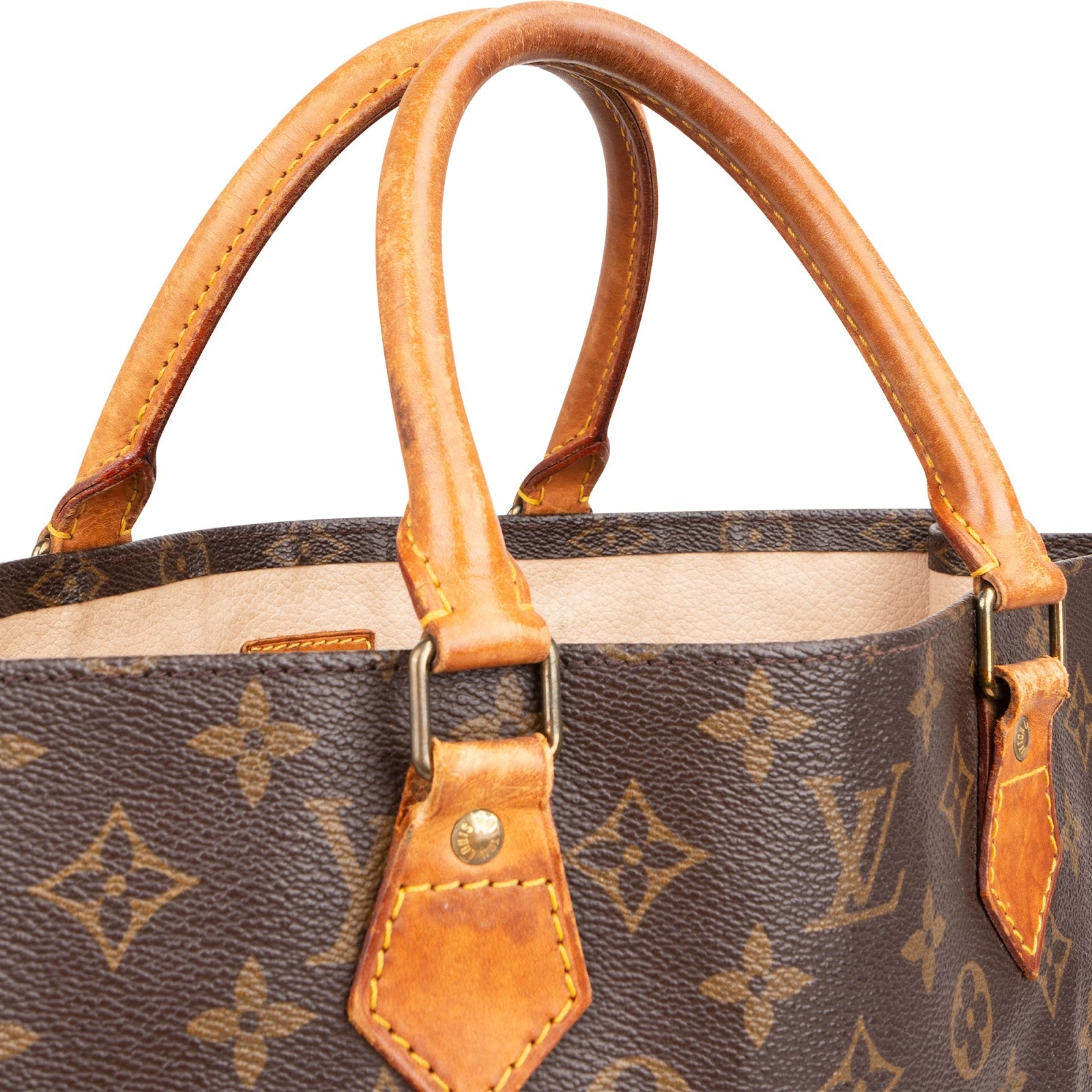 Louis Vuitton Monogram Canvas Sac Plat Handbag - vintageandkickz
