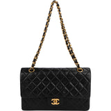 Chanel Quilted Lambskin 24K Medium Double Flap Shoulder Bag