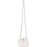 Chanel Quilted Lambskin Vanity Chain Crossbody Handbag