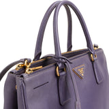Prada Purple Saffiano Leather Galleria Handbag