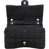 Chanel Quilted Nylon Chocolate Bar Single Flap Shoulder Bag