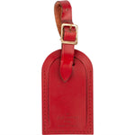[🔄️B10 / F44] Louis Vuitton Red Epi Leather Luggage Tag - vintageandkickz