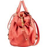 Miu Miu Vitello Lux Leather Bow Satchel Handbag