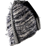 Chanel Tweed Fringe Capelet Velvet Bow Cape Poncho Jacket (34 / 36)