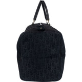 Christian Dior Monogram Suede Trotter Boston 50 Weekender Bag - vintageandkickz