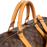 Louis Vuitton Monogram Canvas Keepall 55 Bandoulière Travel Bag