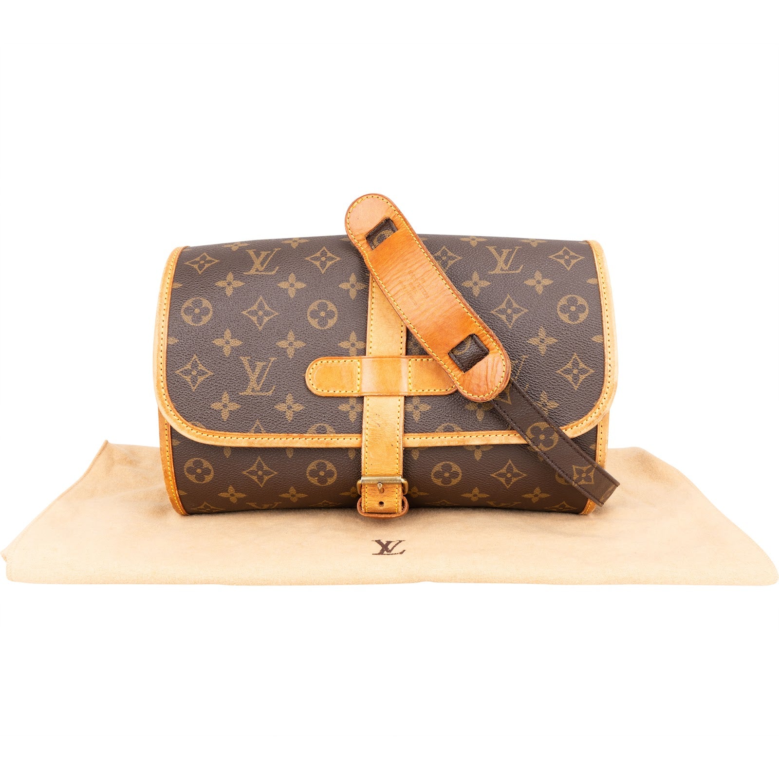 [🔄️B07 / F17] Louis Vuitton Canvas Monogram Sologne Handbag - vintageandkickz