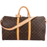 Louis Vuitton Monogram Canvas Keepall 50 Bandoulière Travel Bag