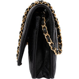 Chanel Quilted Caviar Leather Wallet On Chain Crossbody Bag