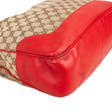 Gucci Monogram GG Canvas Bamboo Handle Hobo Shoulder Bag