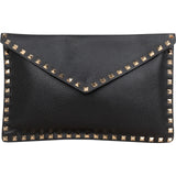 Valentino Garavani Grained Calfskin Rockstud Envelope Clutch