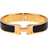 Hermès Gold Tone Clic H Bracelet
