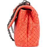 Bottega Veneta Nappa Leather Butterfly Embroidered Olimpia Crossbody Bag