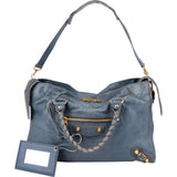 Balenciaga Blue Leather City Handbag