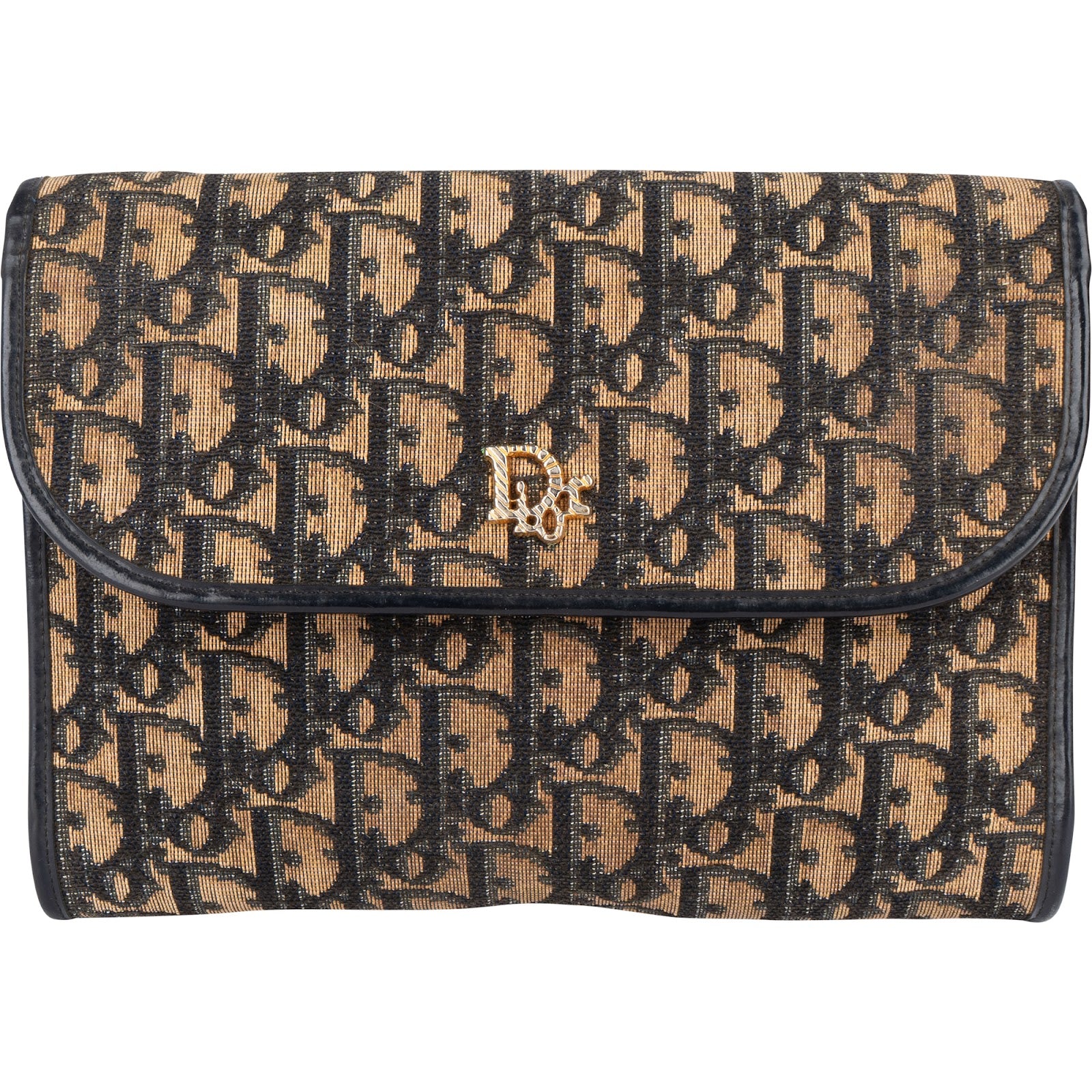 Christian Dior Trotter Monogram Clutch Bag - vintageandkickz