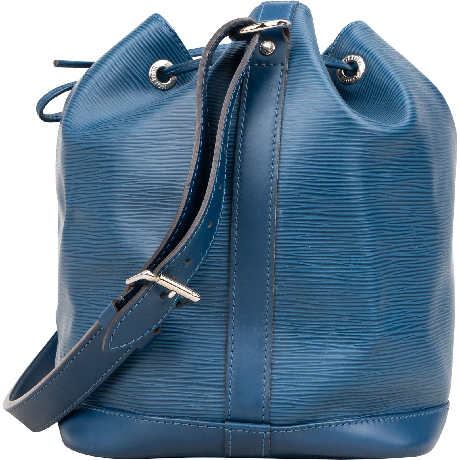 Louis Vuitton Bleu Epi Leather NM Sac Noé Petit Shoulder Bag - vintageandkickz