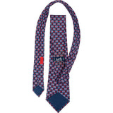 Hermès H Cube Pattern Silk Tie Krawatte