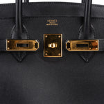 Hermès Noir Swift Leather Birkin 30 Handbag - vintageandkickz