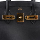 Hermès Noir Swift Leather Birkin 30 Handbag - vintageandkickz