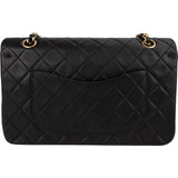 Chanel Quilted Lambskin 24K Gold Medium Double Flap Shoulder Bag