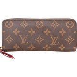 Louis Vuitton Monogram Canvas Clemence Zippy Wallet