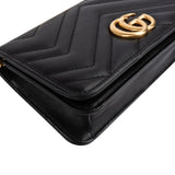 Gucci Matelassé Leather GG Marmont Mini Crossbody Bag