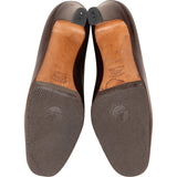 Gucci Brown Leather Vintage GG Loafer Pumps (36,5)