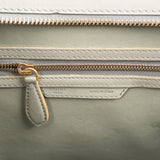 Céline Green Smooth Leather Large Luggage Handbag