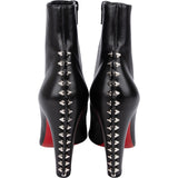 Christian Louboutin Black Gipsybootie Spiked Leather Ankle Boots (35,5)