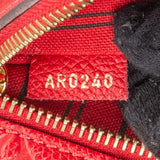 Louis Vuitton Red Leather Monogram Empreinte Métis Handbag