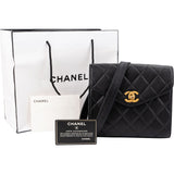 Chanel Quilted Lambskin 24K Gold Single Flap Crossbody Bag
