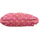 Louis Vuitton Pink Monogram Denim Pleaty Handbag