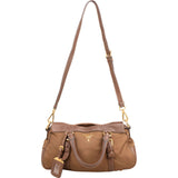 Prada Tessuto Vitello Daino Bauletto Satchel Handbag