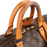 Louis Vuitton Monogram Canvas Keepall 50 Bandoulière Travel Bag