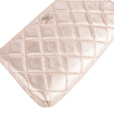 Chanel Quilted Metallic Lambskin CC Pouch