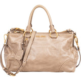 Miu Miu Vitello Shine Satchel Handbag