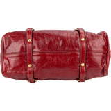 Miu Miu Vitello Lux Bow City Satchel Handbag