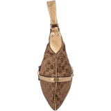 Gucci Gold Monogram GG Canvas Britt Interlocking G Hobo Shoulder Bag