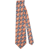 Gucci Horsebit Gingham Check Printed Pattern Silk Tie Krawatte