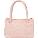 Chanel Caviar Leather Triple CC Small Tote Handbag
