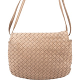 Bottega Veneta Intrecciato Leather Single Flap Crossbody Bag