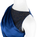 Christian Dior Blue Silk Embellished Gown Dress (IT44 / DE38)