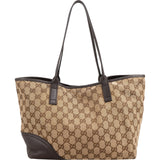 Gucci Monogram GG Canvas Abbey Interlocking G Tote Shoulder Bag