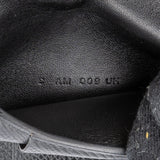 Hermès Noir Epsom Leather Card Holder Wallet