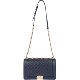Chanel Quilted Lambskin Boy Single Flap Crossbody Bag