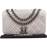 Chanel Aged Quilted Calfskin Coco Boy Single Flap Crossbody Bag