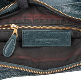 Balenciaga Petrol Leather City Handbag