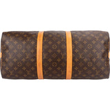 Louis Vuitton Monogram Canvas Keepall 50 Bandoulière Travel Bag