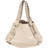 Gucci Guccissima Leather GG Pelham Horsebit Braided Handle Handbag