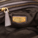 Miu Miu Vitello Lux Bow City Satchel Handbag